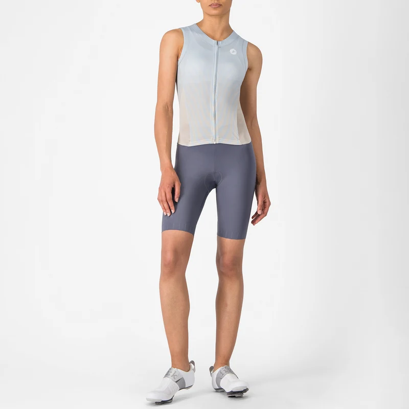 Body donna senza maniche Castelli Free Sanremo 3 Suit - Azzurro