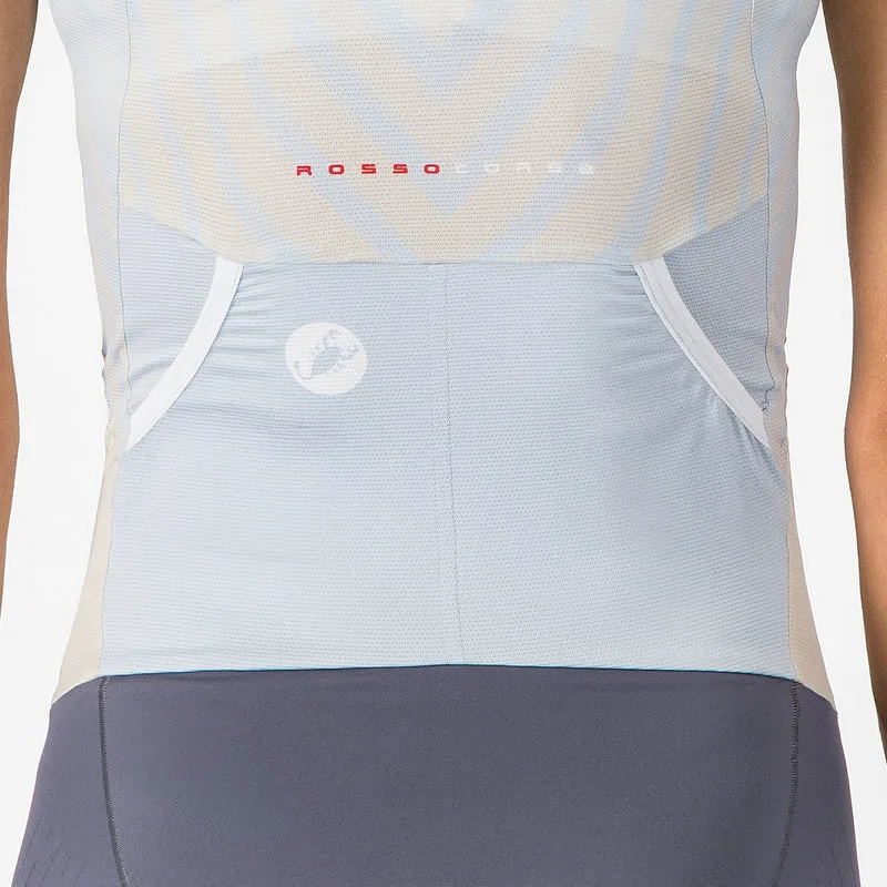 Body donna senza maniche Castelli Free Sanremo 3 Suit - Azzurro