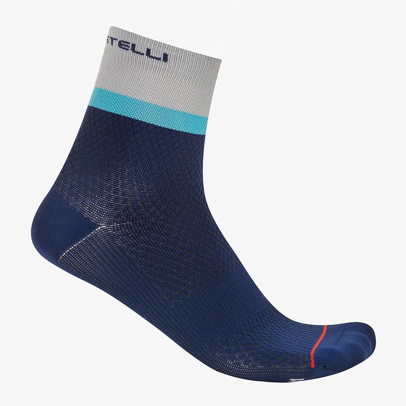 Calze donna Castelli Tonal Logo 12 - Blu