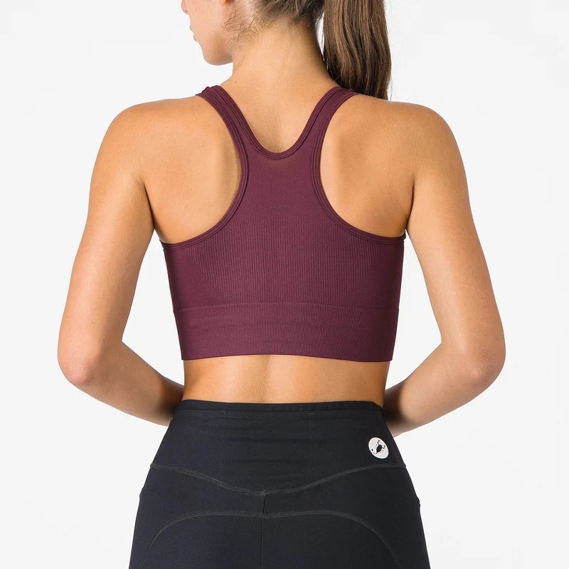 Reggiseno Castelli Comfort Travel Crop Top - Bordeaux