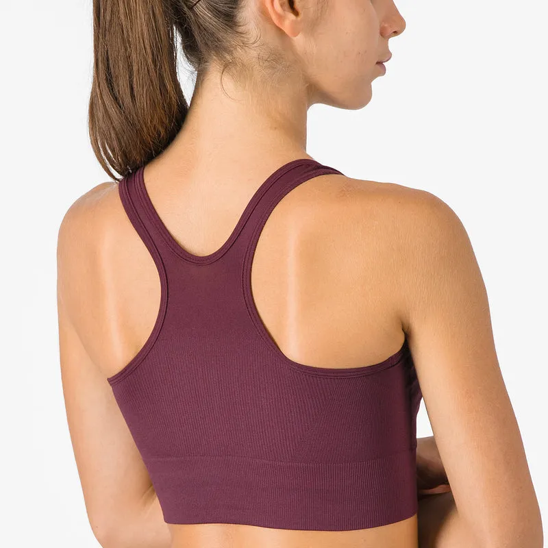 Reggiseno Castelli Comfort Travel Crop Top - Bordeaux