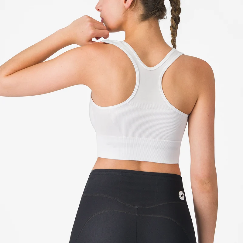 Reggiseno Castelli Comfort Travel Crop Top - Bianco