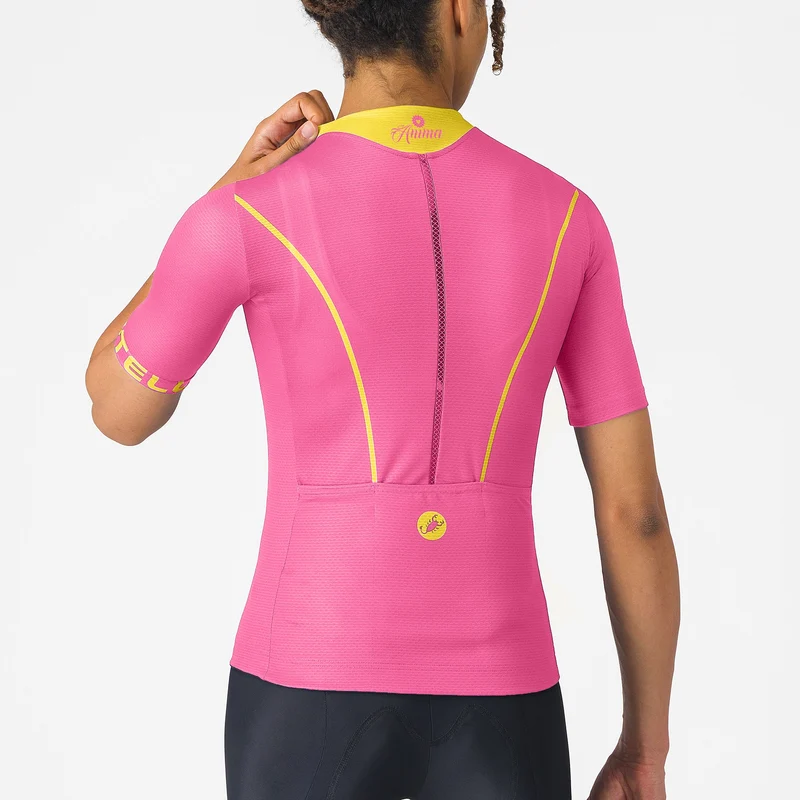 Maglia donna Castelli Anima Flow - Rosa giallo