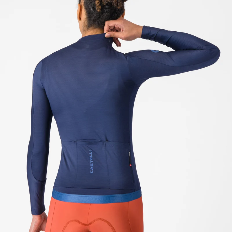 Maglia donna maniche lunghe Castelli Espresso 2 - Blu
