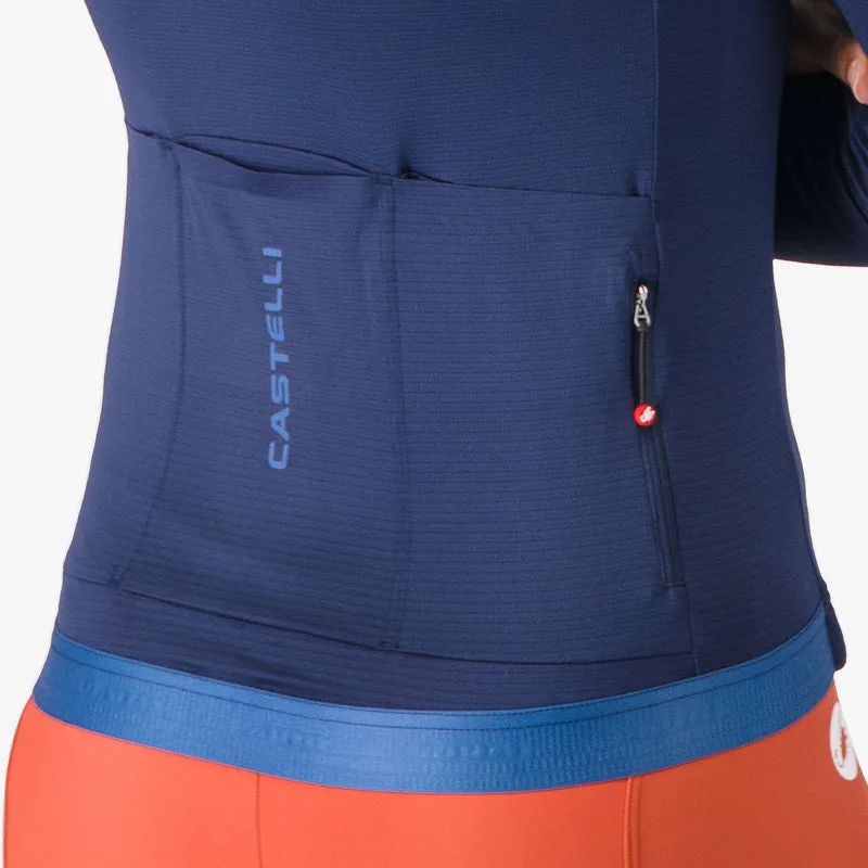 Maglia donna maniche lunghe Castelli Espresso 2 - Blu