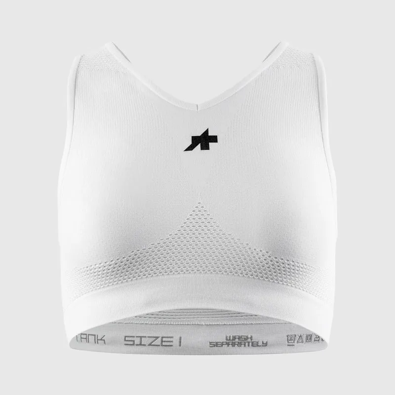 Reggiseno Assos Cropped Tank P1 - Bianco