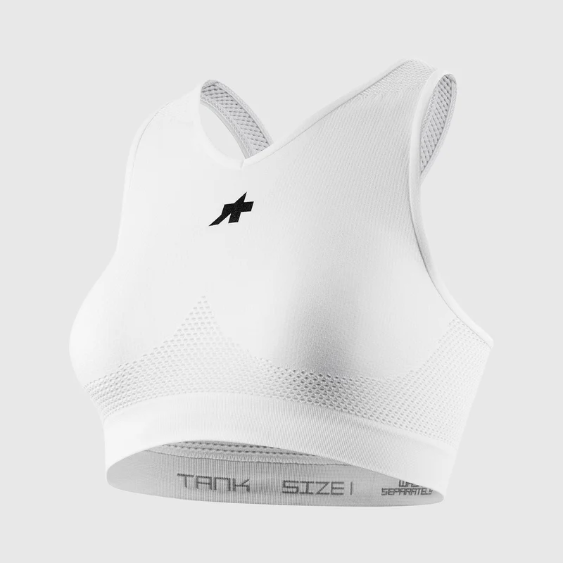 Reggiseno Assos Cropped Tank P1 - Bianco