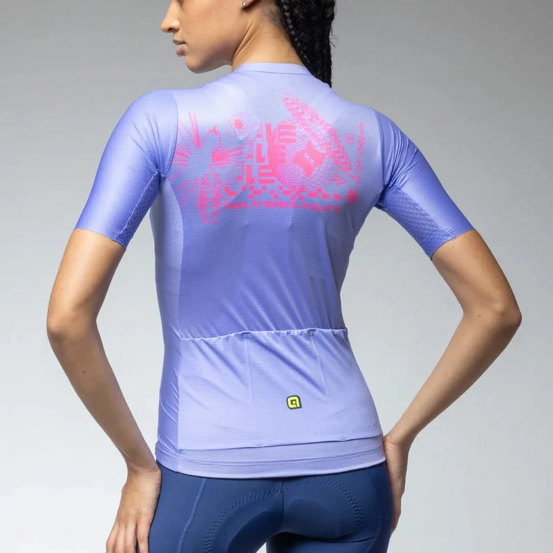 Maglia donna Ale PR-E Megabyte 2.0 - Azzurro