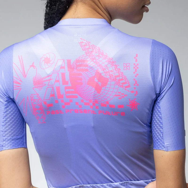 Maglia donna Ale PR-E Megabyte 2.0 - Azzurro