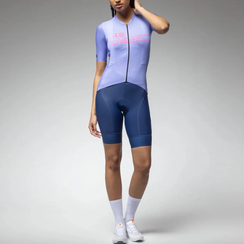 Maglia donna Ale PR-E Megabyte 2.0 - Azzurro