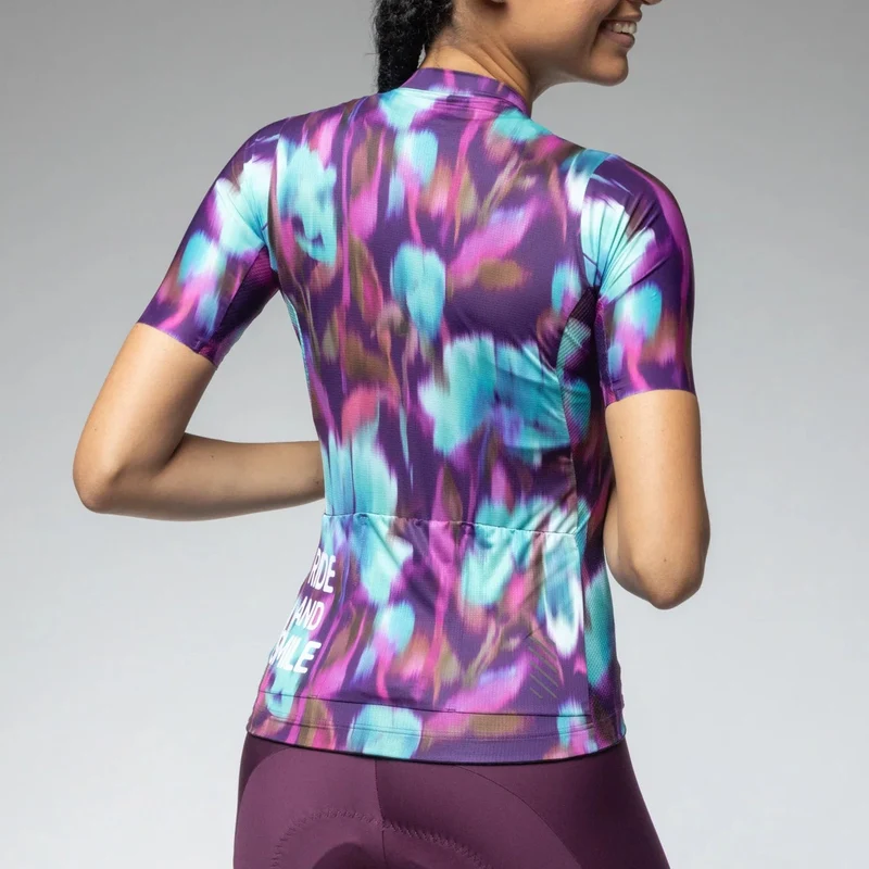 Maglia donna Ale PR-E Jardin 2.0 - Viola