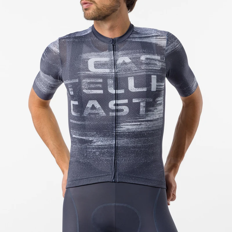 Maglia Castelli Stratus Logo - Blu