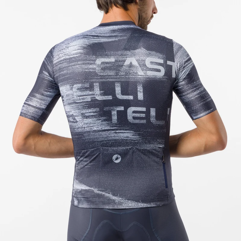Maglia Castelli Stratus Logo - Blu