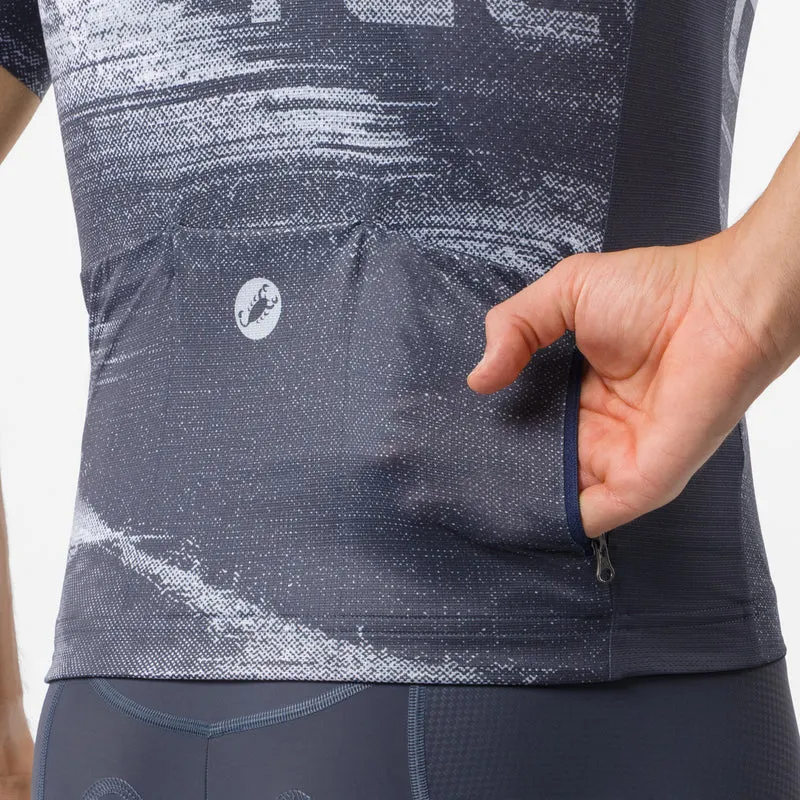 Maglia Castelli Stratus Logo - Blu