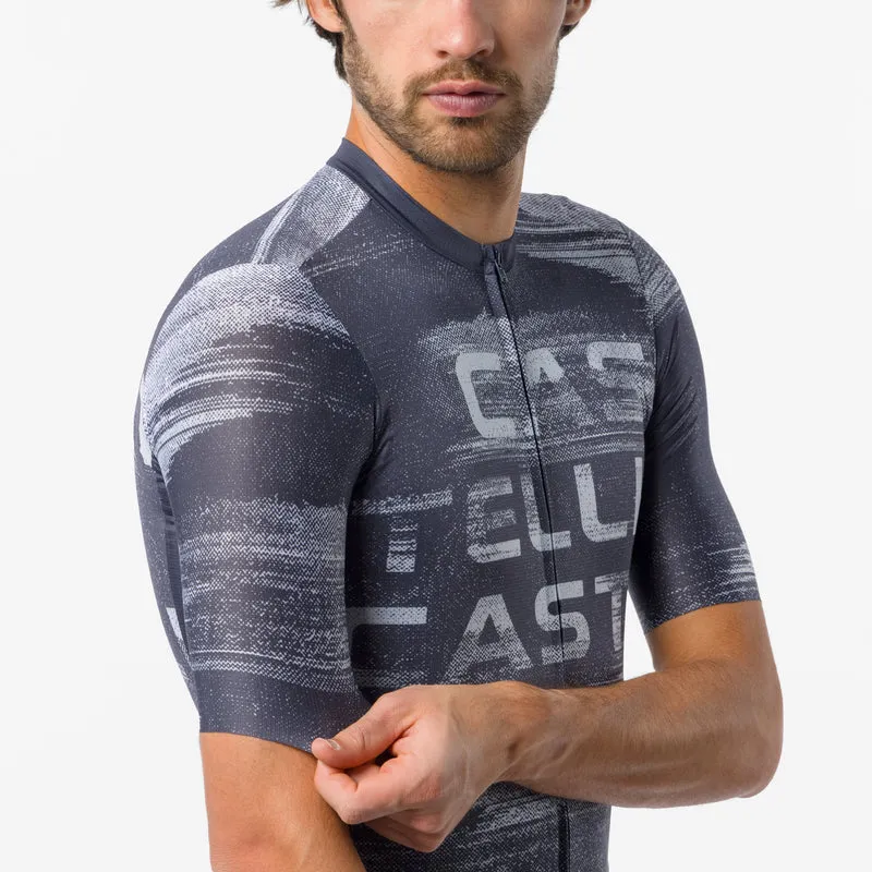 Maglia Castelli Stratus Logo - Blu