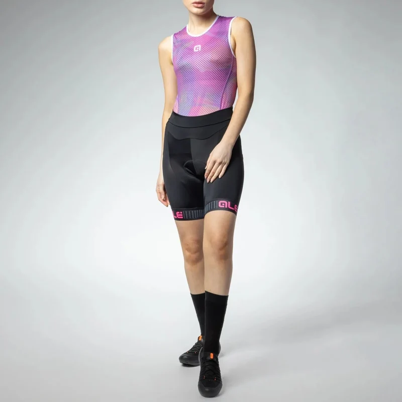 Pantaloncini donna Ale Pragma Traguardo 2.0 - Nero rosa