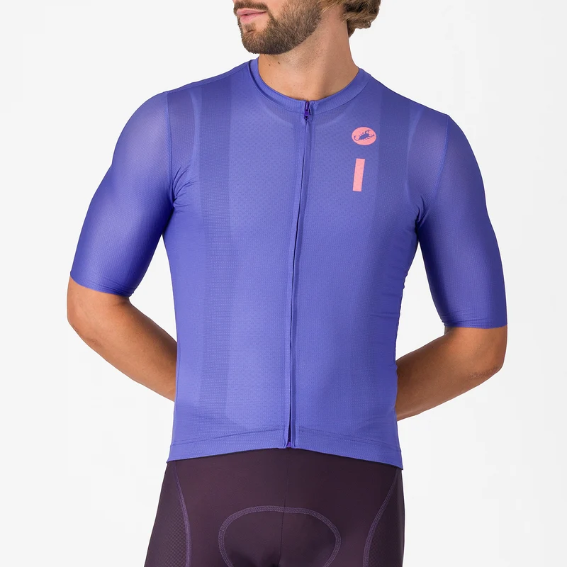 Maglia Castelli Drittone Logo - Viola