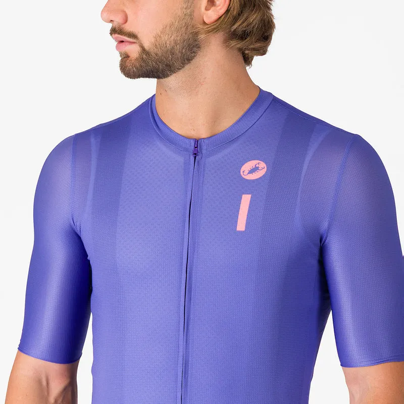 Maglia Castelli Drittone Logo - Viola
