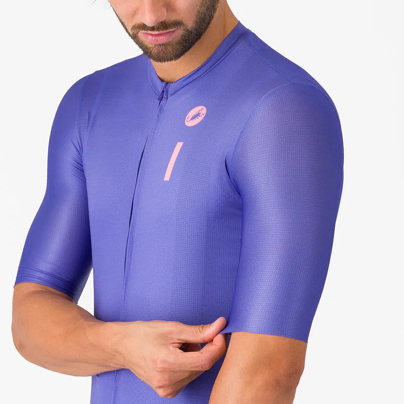 Maglia Castelli Drittone Logo - Viola