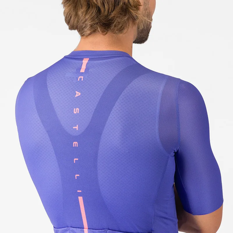 Maglia Castelli Drittone Logo - Viola
