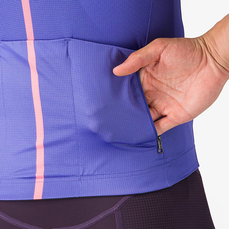 Maglia Castelli Drittone Logo - Viola