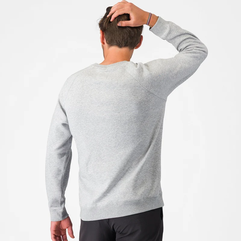Felpa senza cappuccio Castelli Logo - Grigio