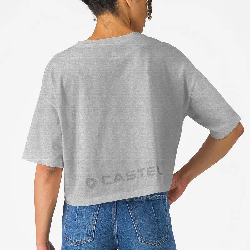 T-Shirt donna Castelli Logo - Grigio