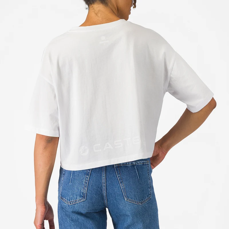 T-Shirt donna Castelli Logo - Bianco