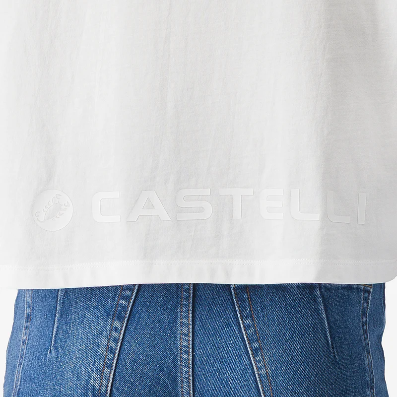 T-Shirt donna Castelli Logo - Bianco