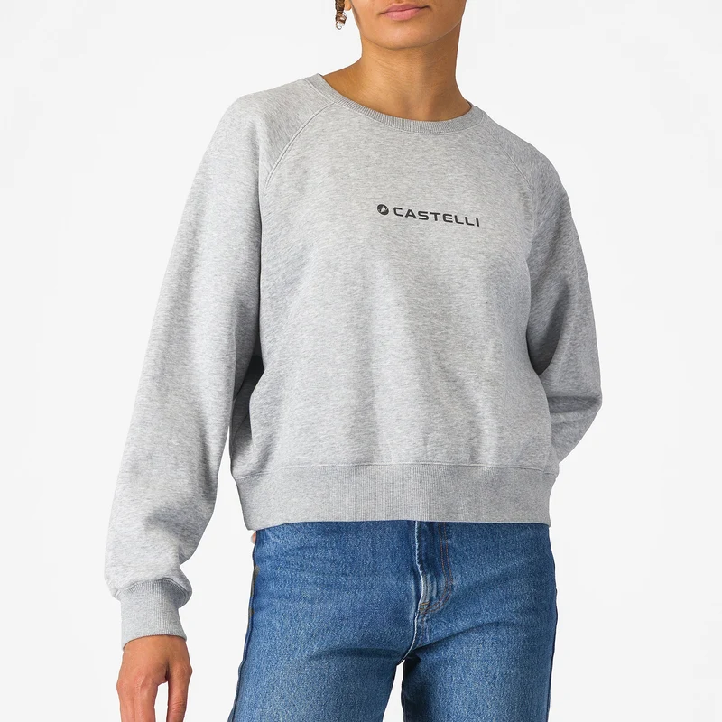 Felpa donna Castelli Logo - Grigio