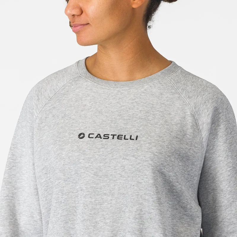 Felpa donna Castelli Logo - Grigio
