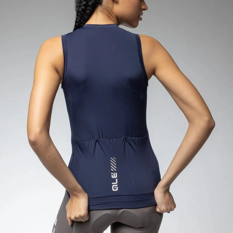 Maglia donna senza maniche Ale Pragma Color Block 2.0 - Blu