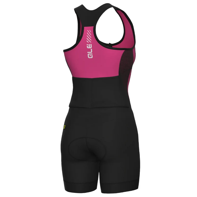 Body donna senza maniche Ale Pragma Color Block - Rosa scuro