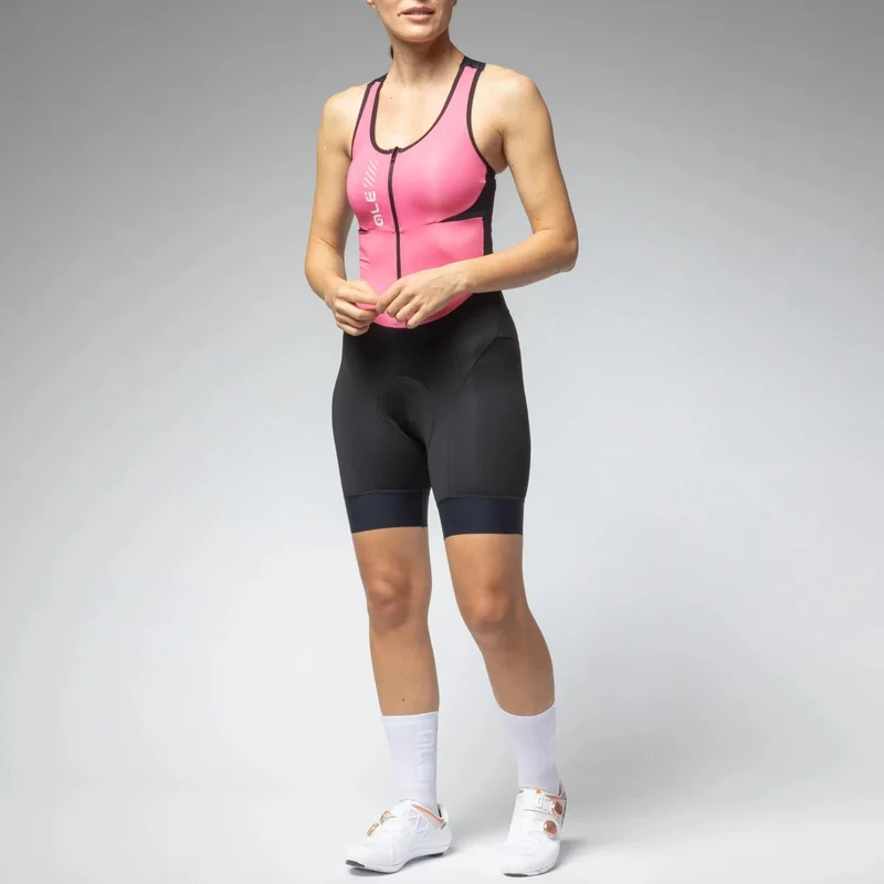 Body donna senza maniche Ale Pragma Color Block - Rosa scuro