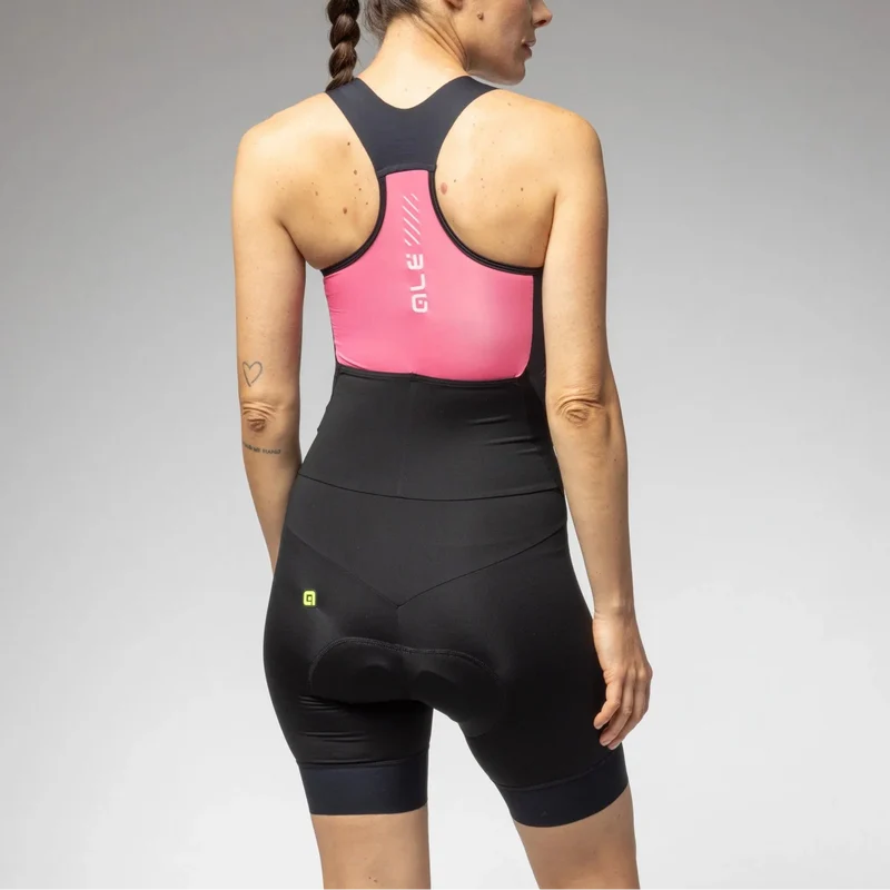 Body donna senza maniche Ale Pragma Color Block - Rosa scuro