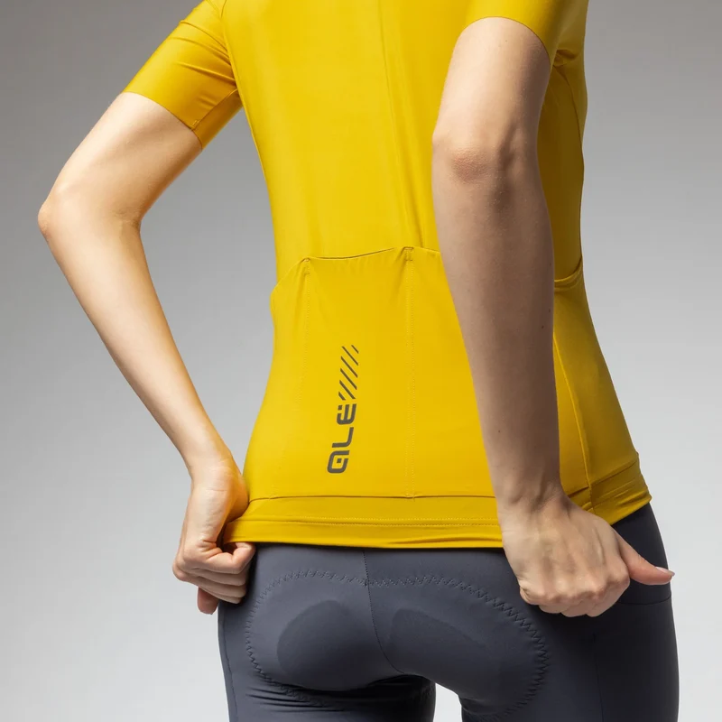Maglia donna Ale Pragma Color Block Off Road - Giallo