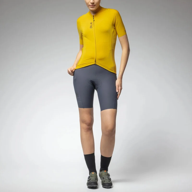 Maglia donna Ale Pragma Color Block Off Road - Giallo