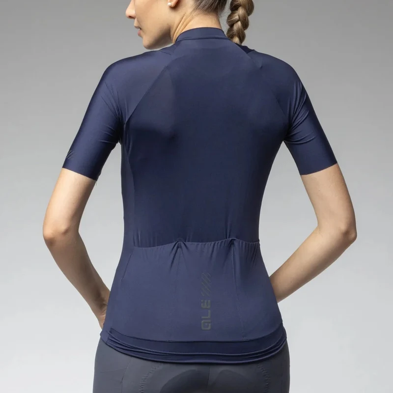 Maglia donna Ale Pragma Color Block Off Road - Blu scuro