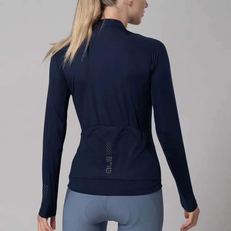 Maglia maniche lunghe donna Ale Pragma Color Block - Blu scuro
