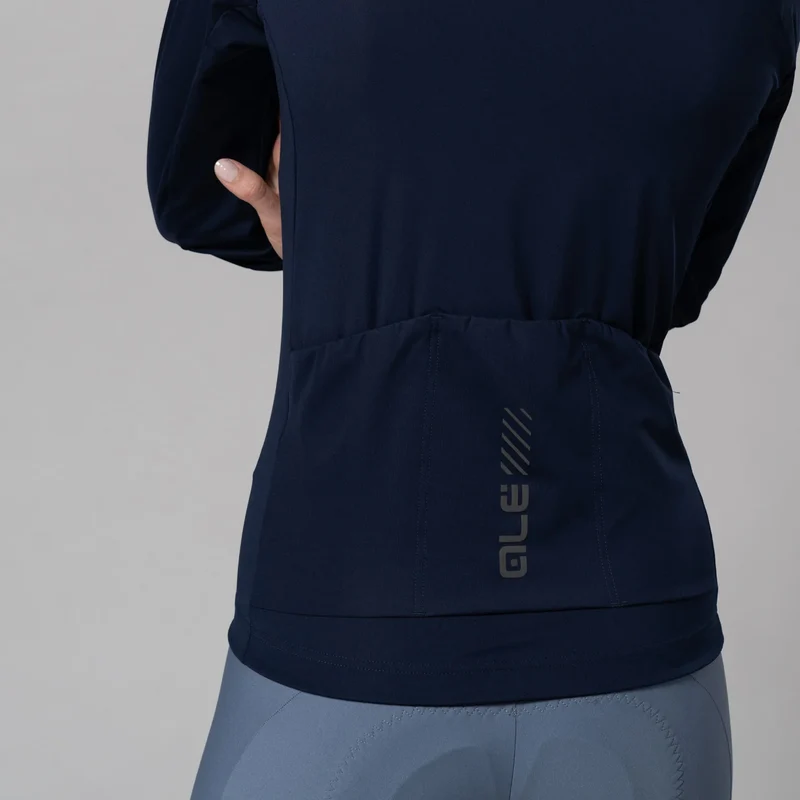 Maglia maniche lunghe donna Ale Pragma Color Block - Blu scuro