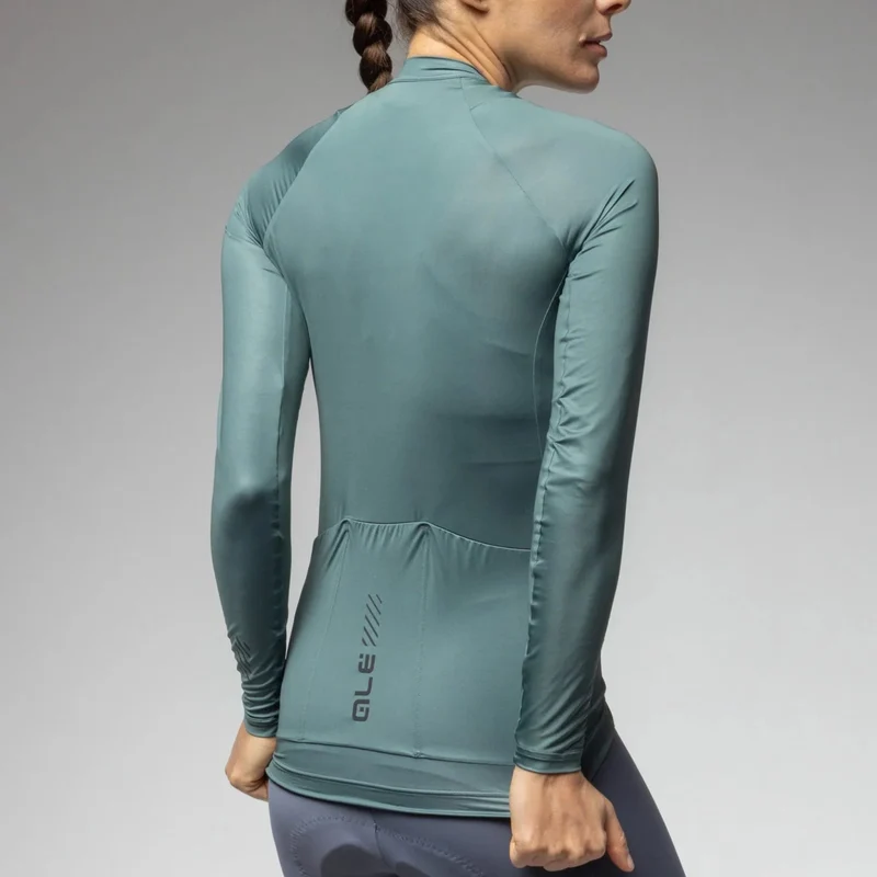 Maglia maniche lunghe donna Ale Pragma Color Block - Verde