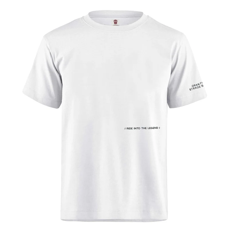 T-Shirt Strade Bianche Ride into the legend - Bianco