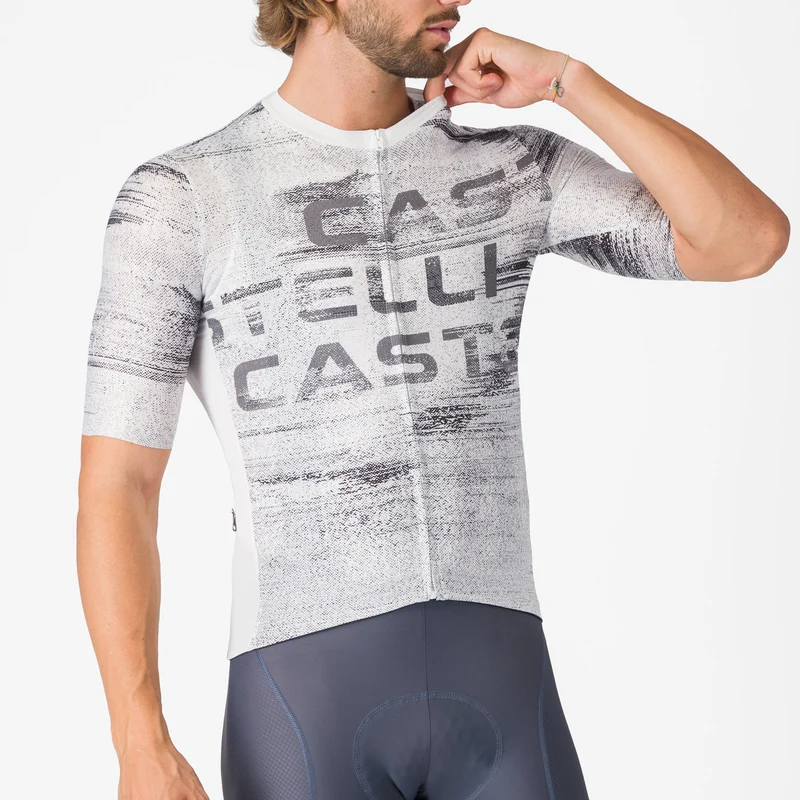 Maglia Castelli Stratus Logo - Bianco