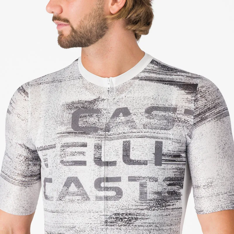 Maglia Castelli Stratus Logo - Bianco