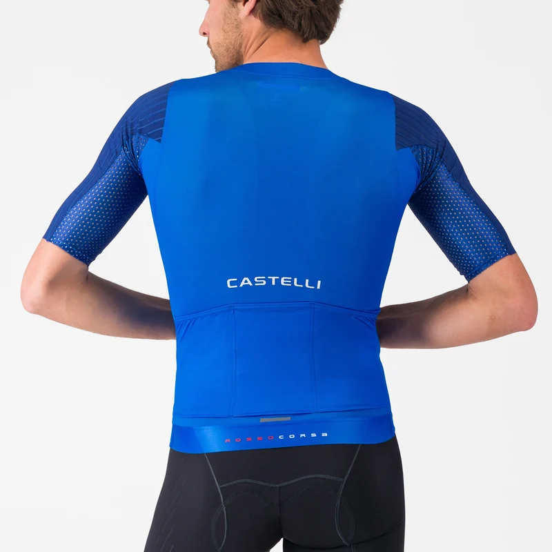 Maglia Castelli Aero Race 8S - Azzurro