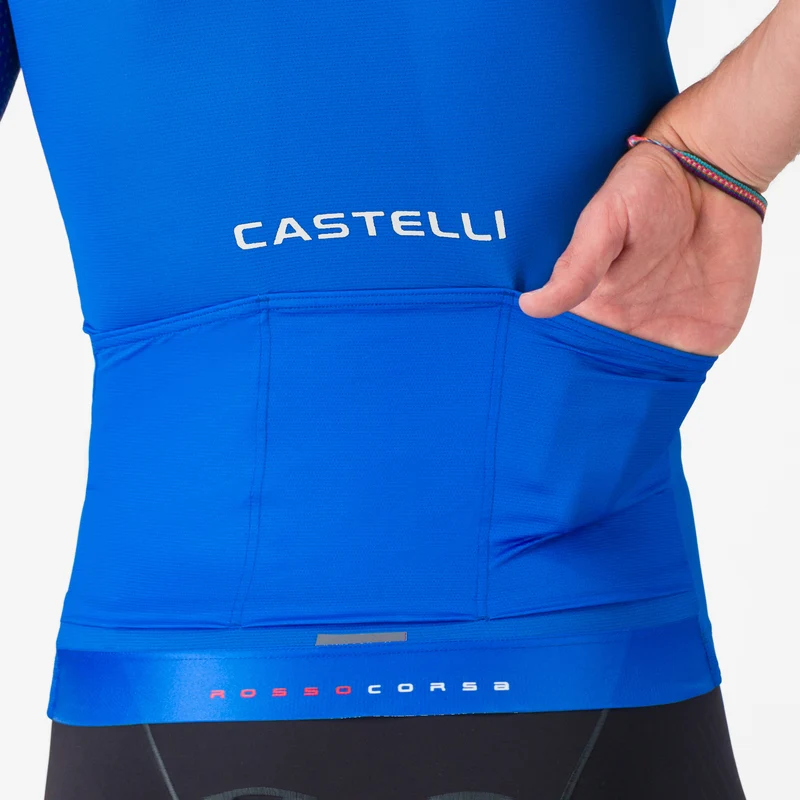 Maglia Castelli Aero Race 8S - Azzurro