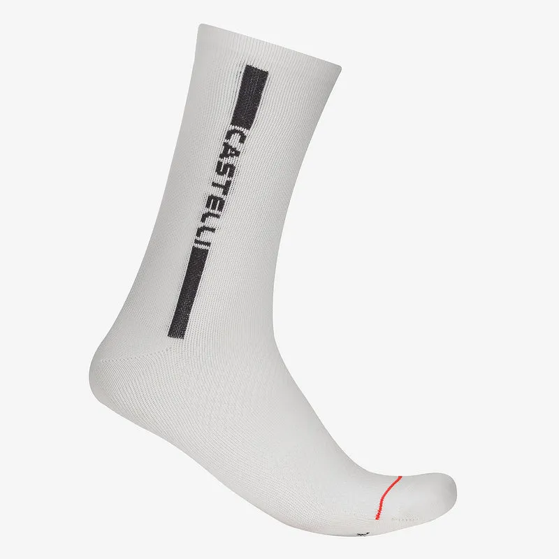 Calze Castelli Linea Logo 15 - Bianco