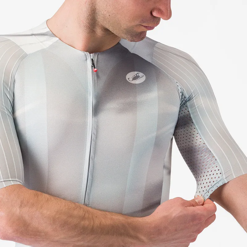 Maglia Castelli Aero Race 8S - Grigio chiaro