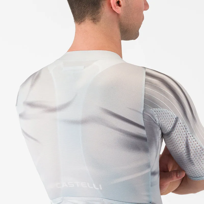 Maglia Castelli Aero Race 8S - Grigio chiaro