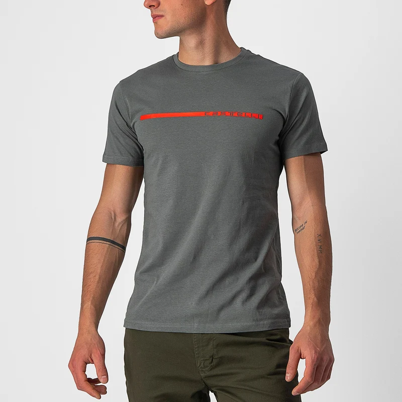 T-Shirt Castelli Ventaglio - Grigio